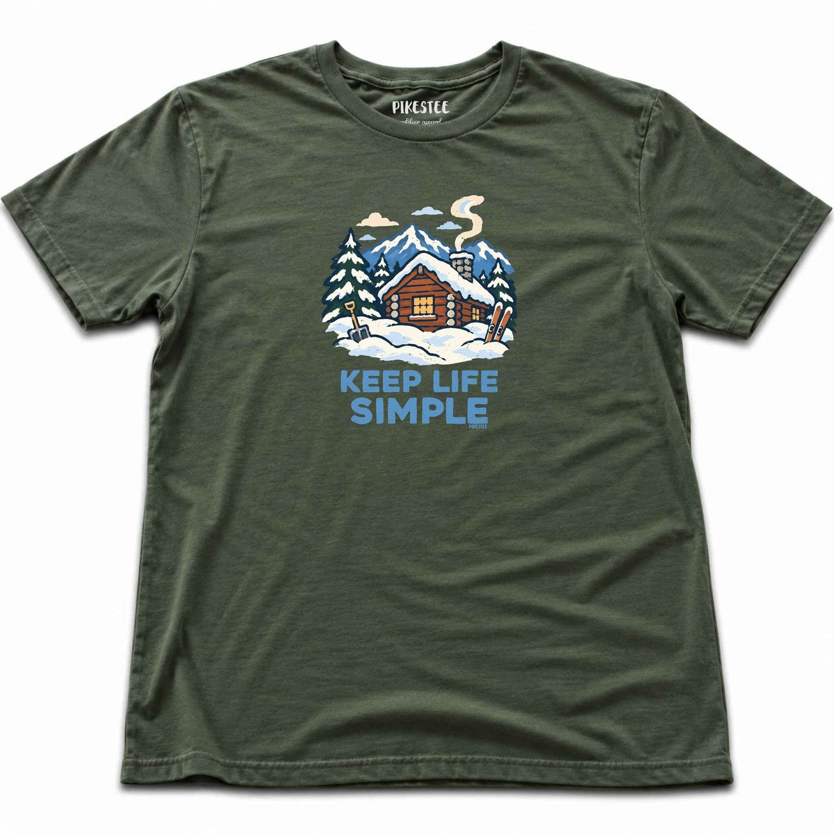 Keep Life Simple T-shirt - Military Green
