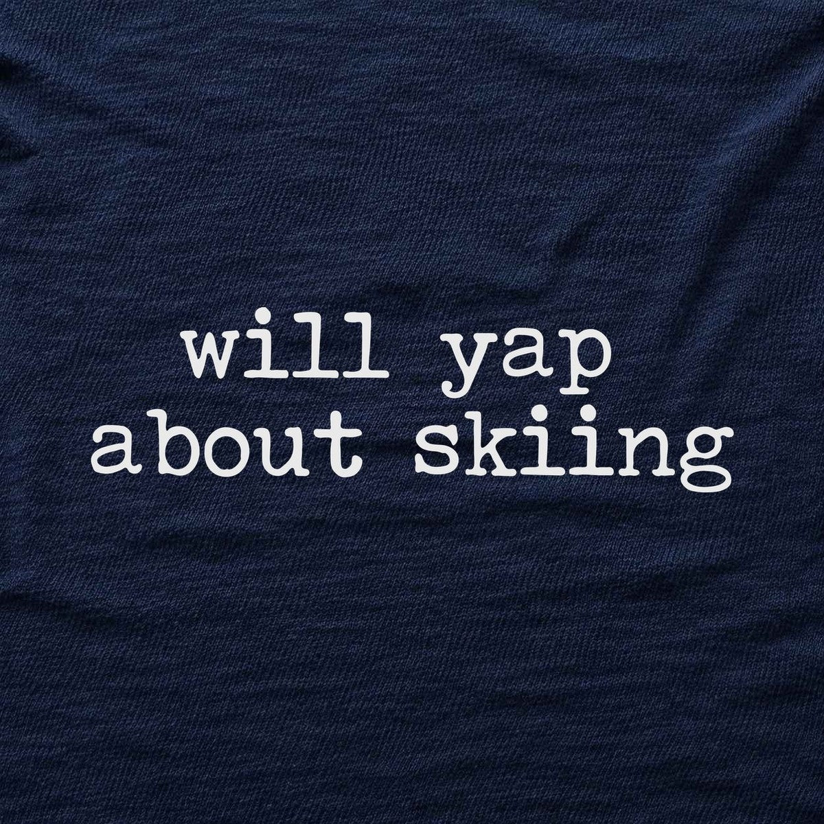 Yap About Skiing T-shirt - Navy - hero