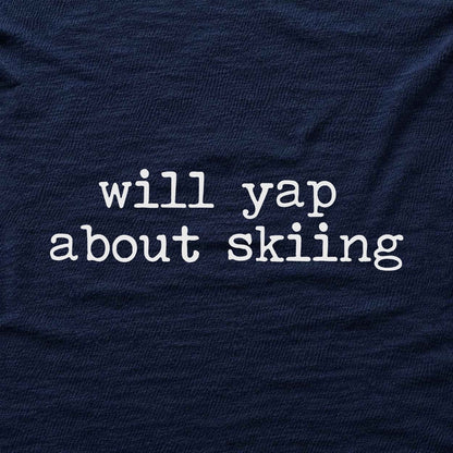Yap About Skiing T-shirt - Navy - hero