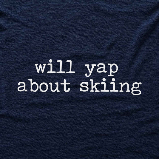 Yap About Skiing T-shirt - Navy - hero