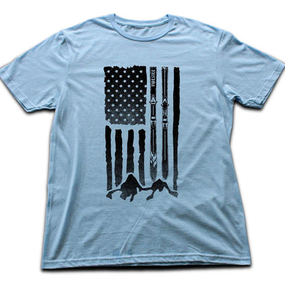 U S Aski Landscape T-shirt - Light Blue