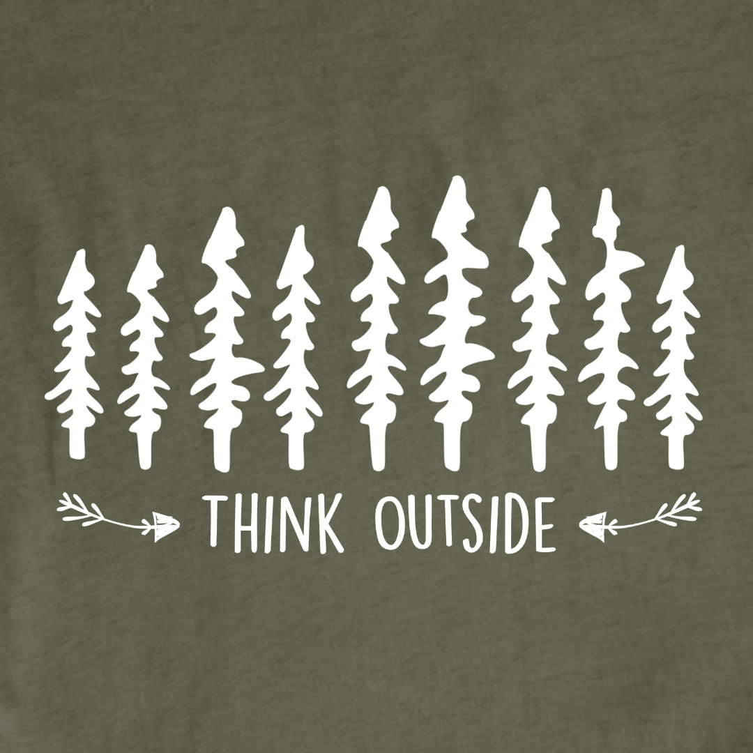 "Think Outside" graphic T-shirt