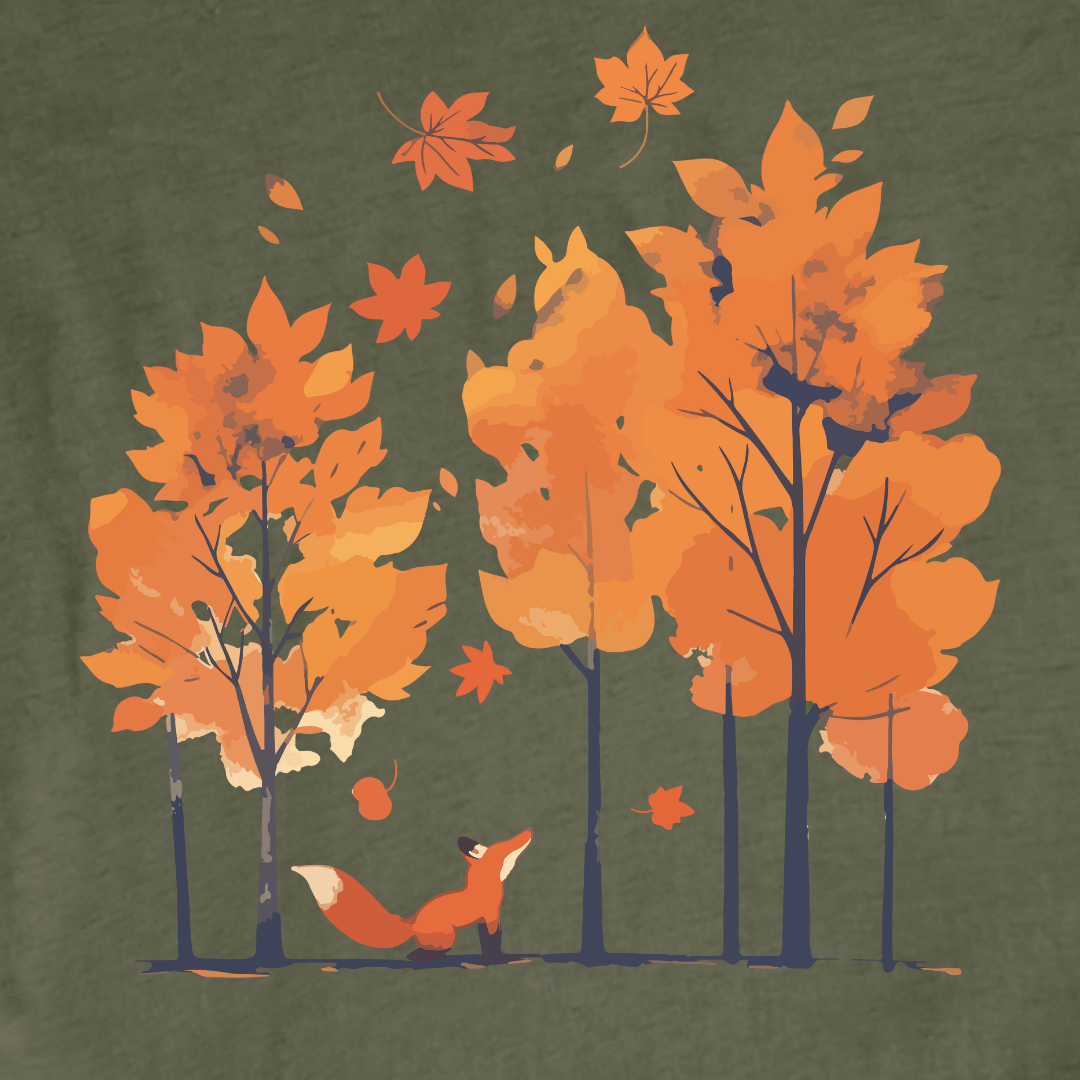 Fall Fox graphic T-shirt